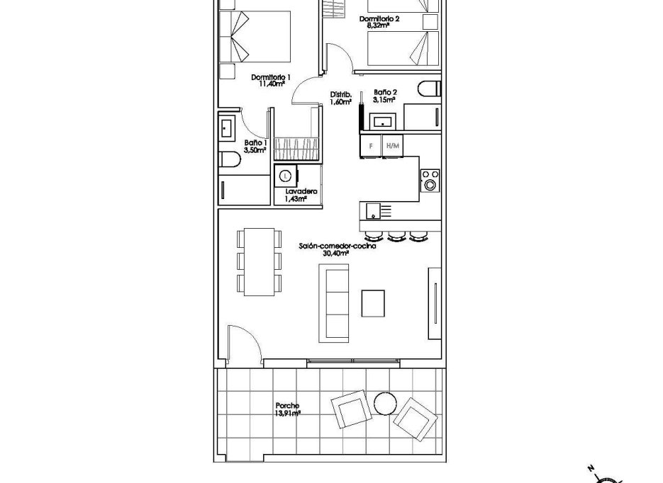 New Build - Bungalow - Pilar de la Horadada - Parque Ramon eugenio Escudero