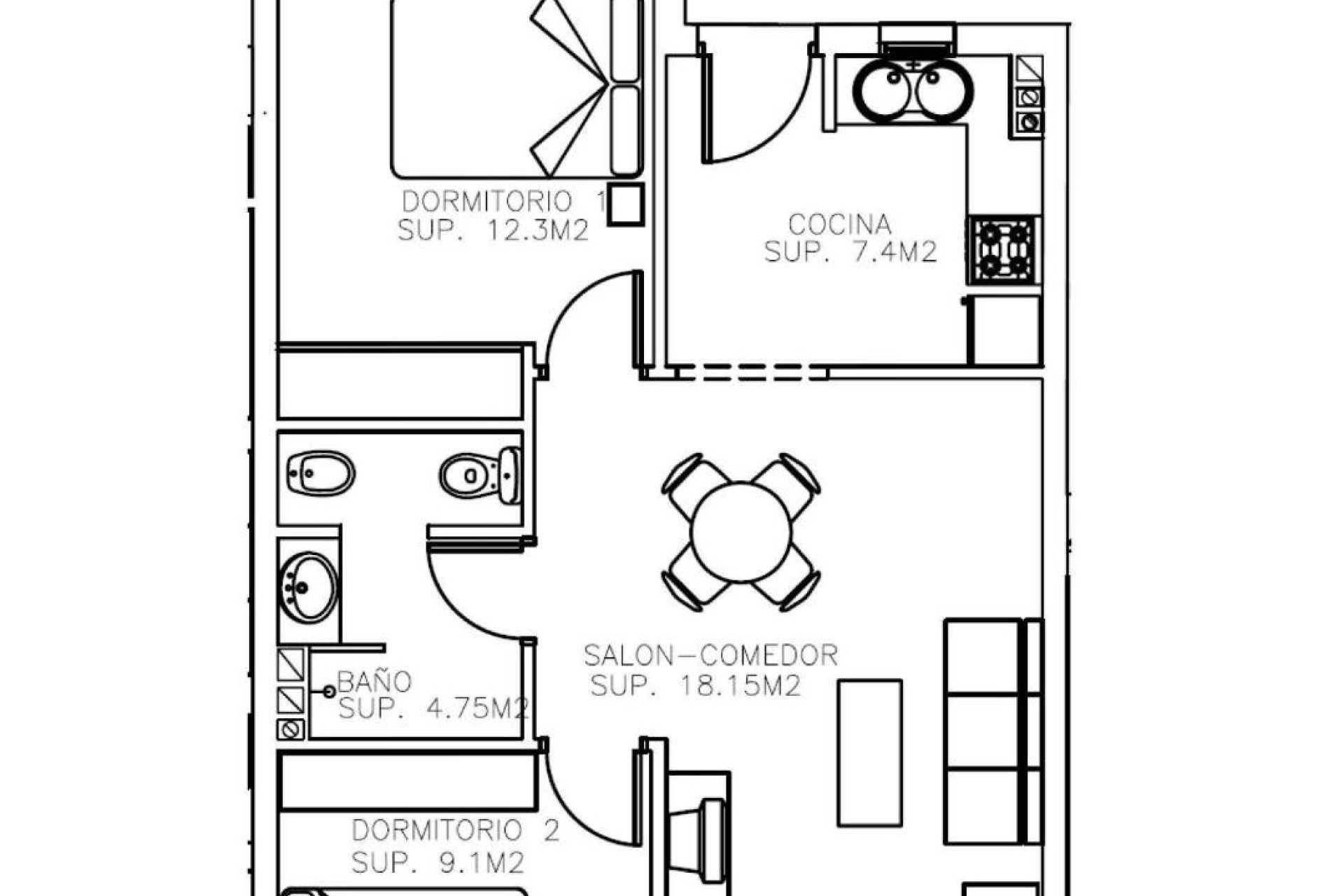 New Build - Penthouse - Aguilas - Collados