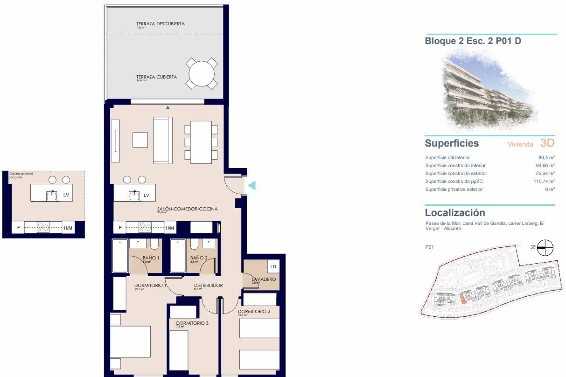 Nieuwbouw  - Apartment - Denia - Playa de La Almadraba