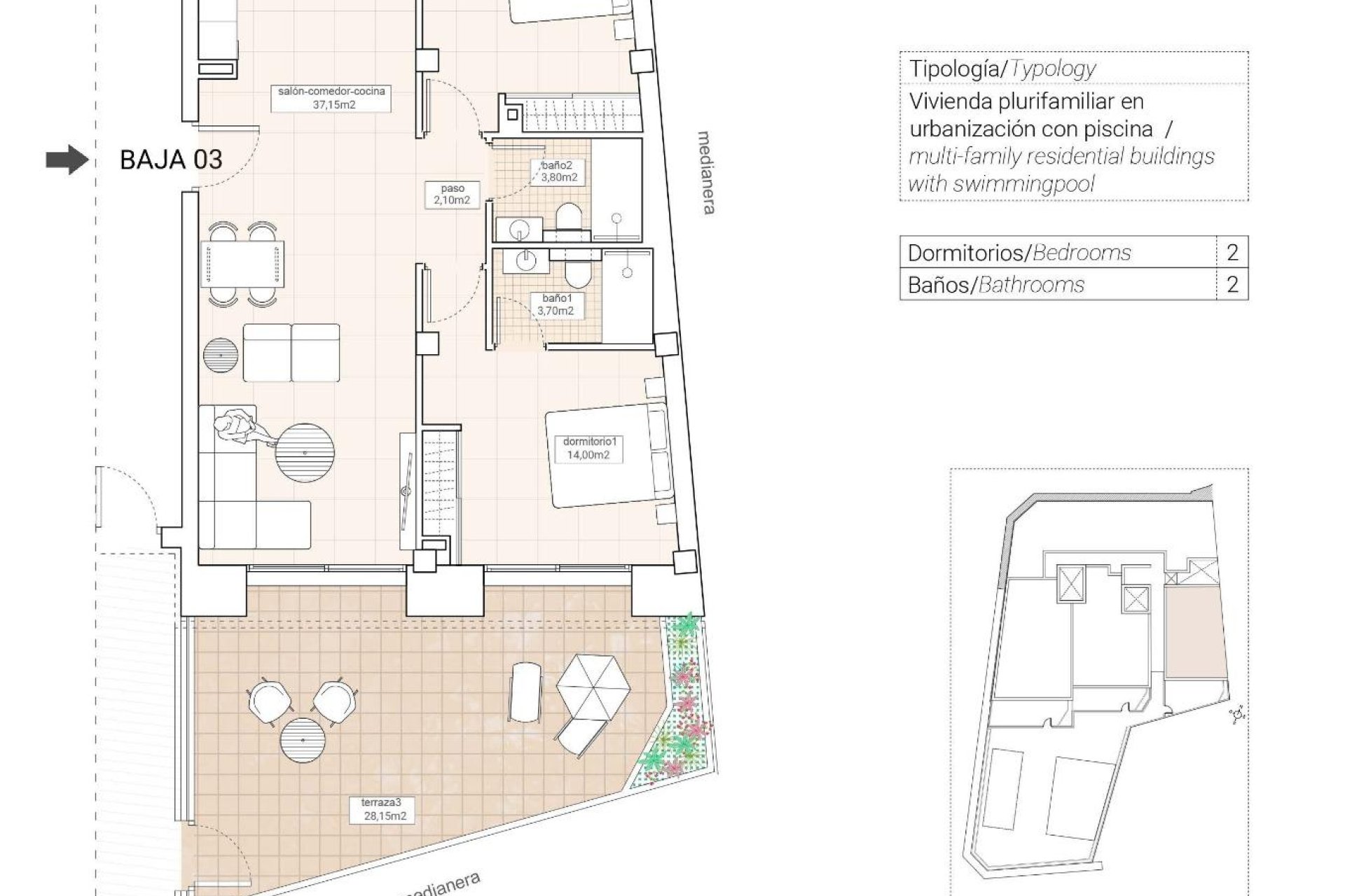 Nieuwbouw  - Apartment - Hondón de las Nieves - Pueblo