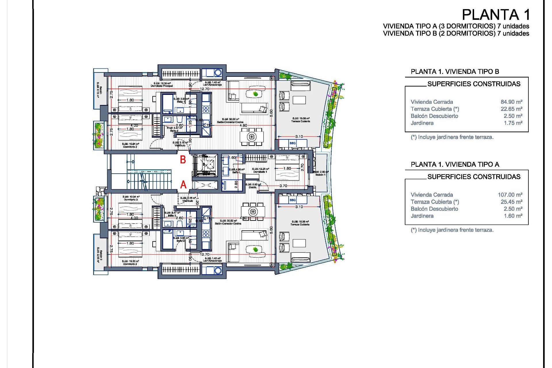 Nieuwbouw  - Apartment - La Manga Club - Las Orquídeas