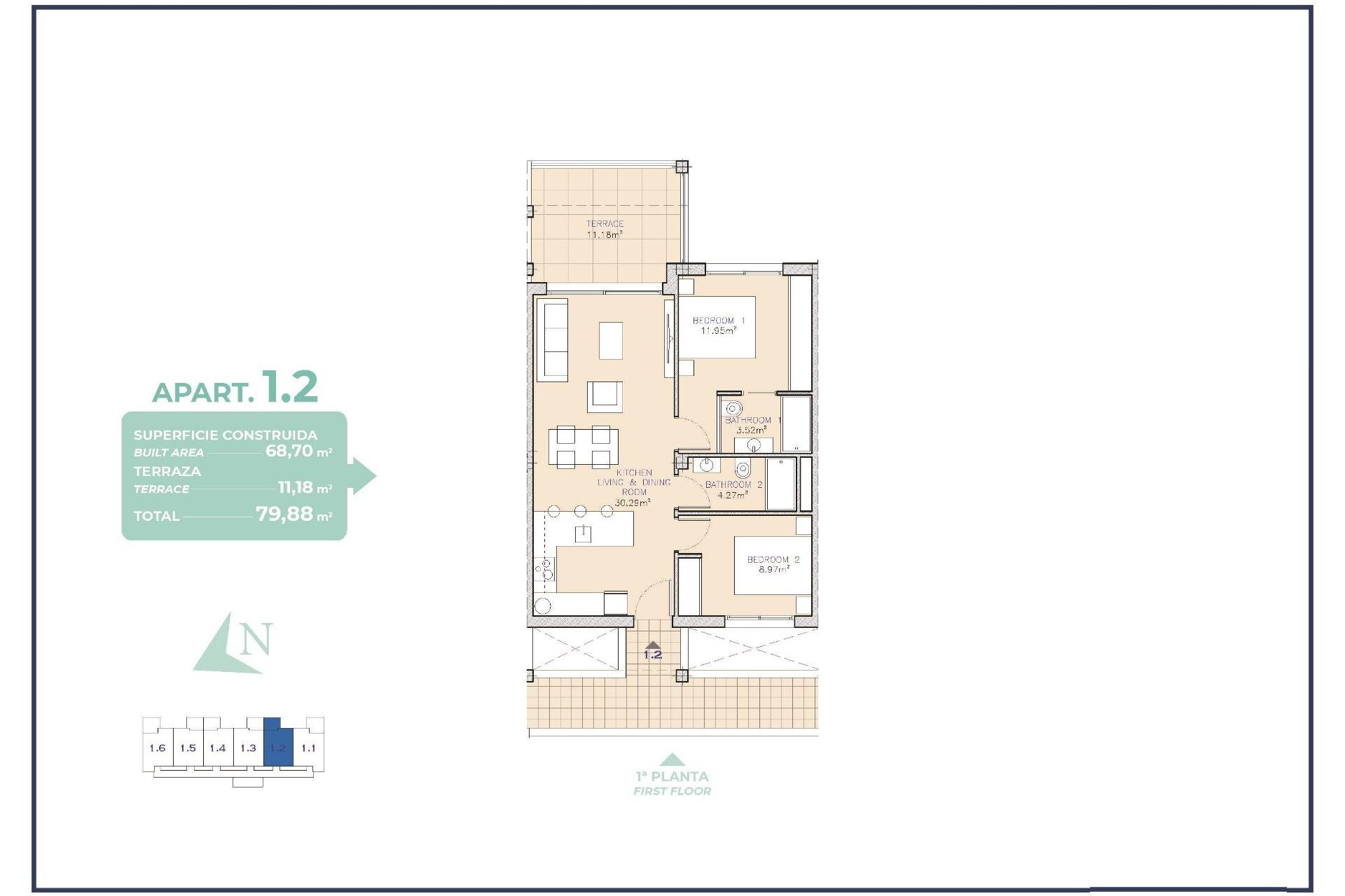 Nieuwbouw  - Apartment - Los Alcazares - Serena Golf