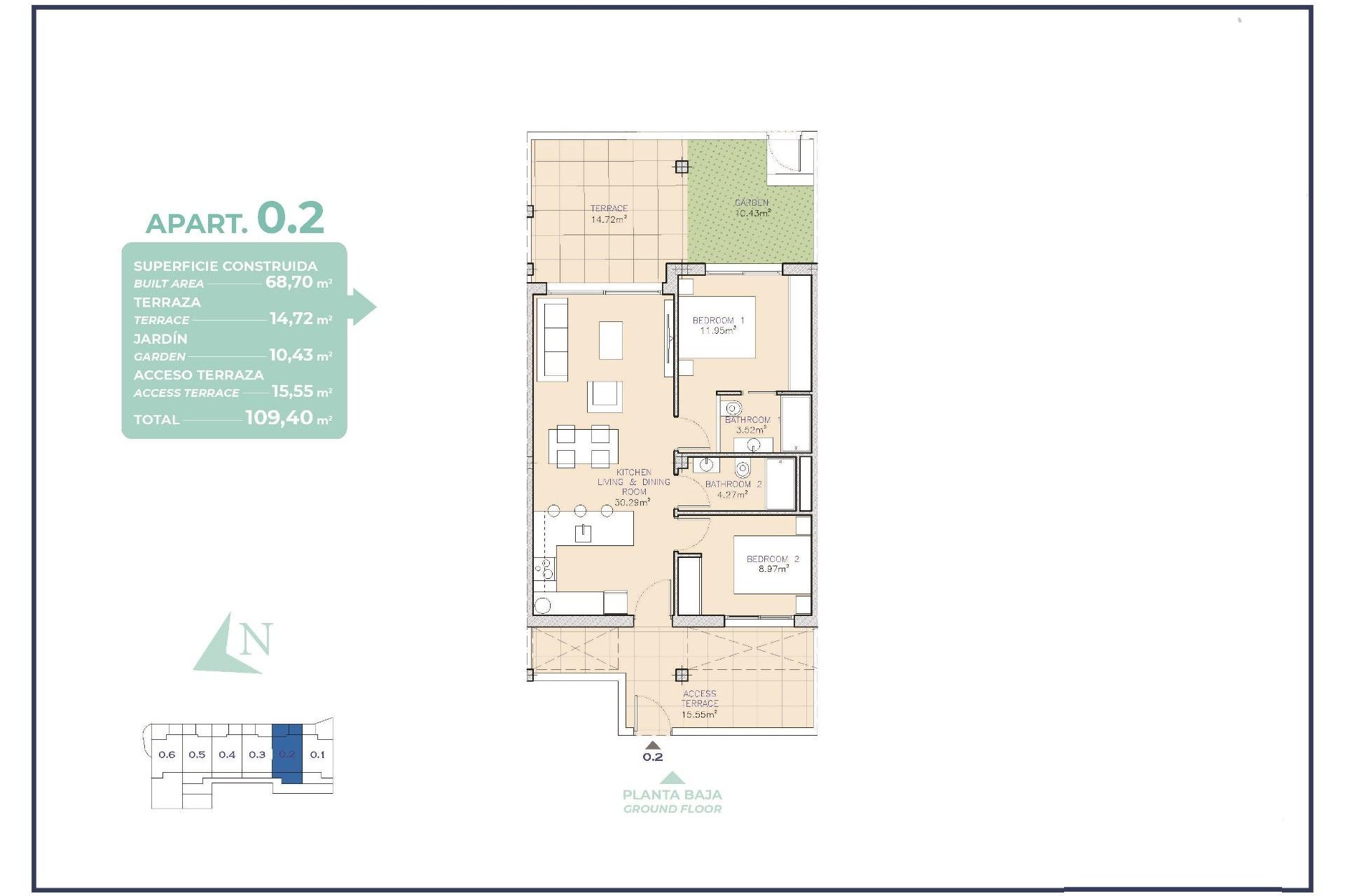 Nieuwbouw  - Apartment - Los Alcazares - Serena Golf