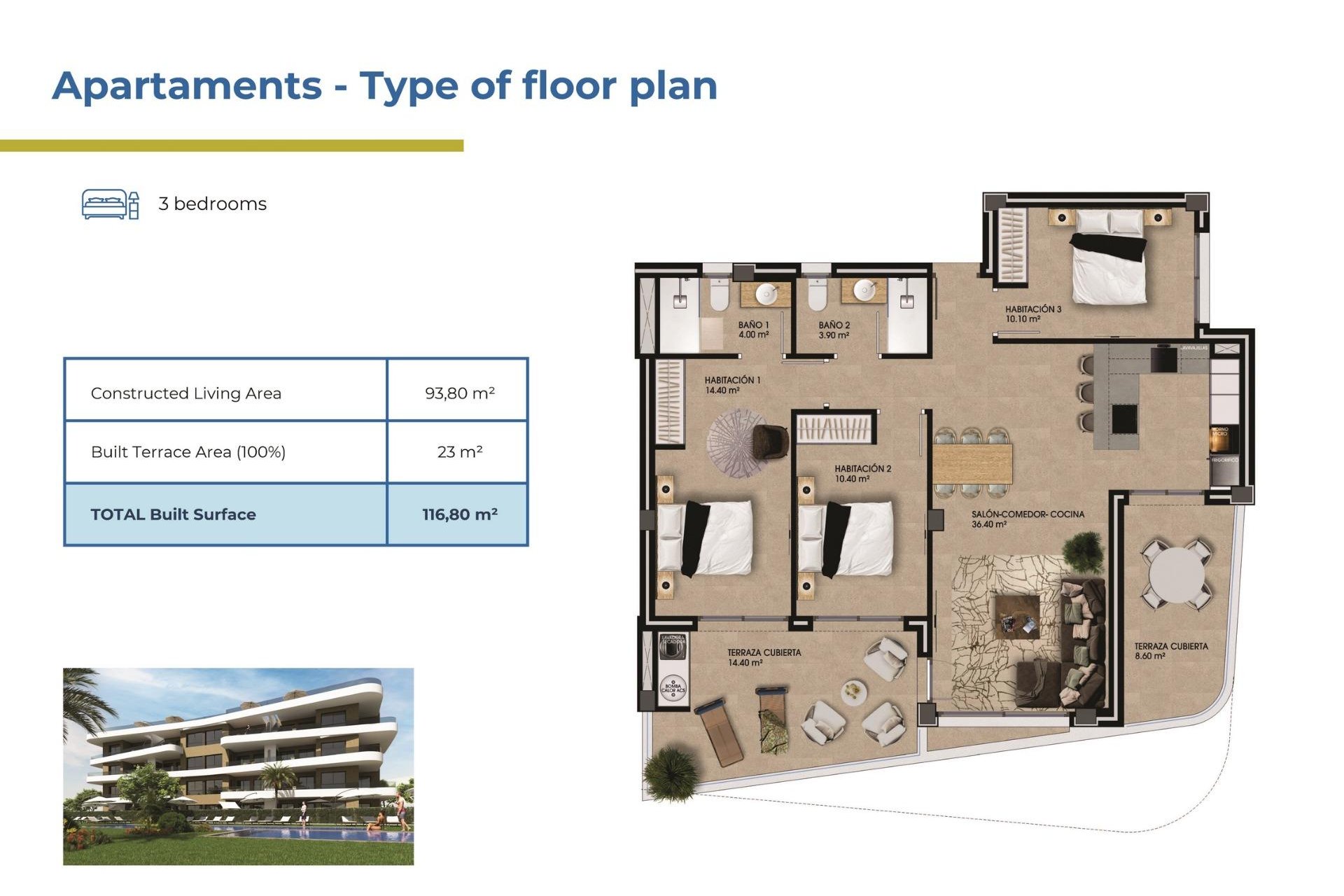 Nieuwbouw  - Apartment - Orihuela Costa - La Ciñuelica