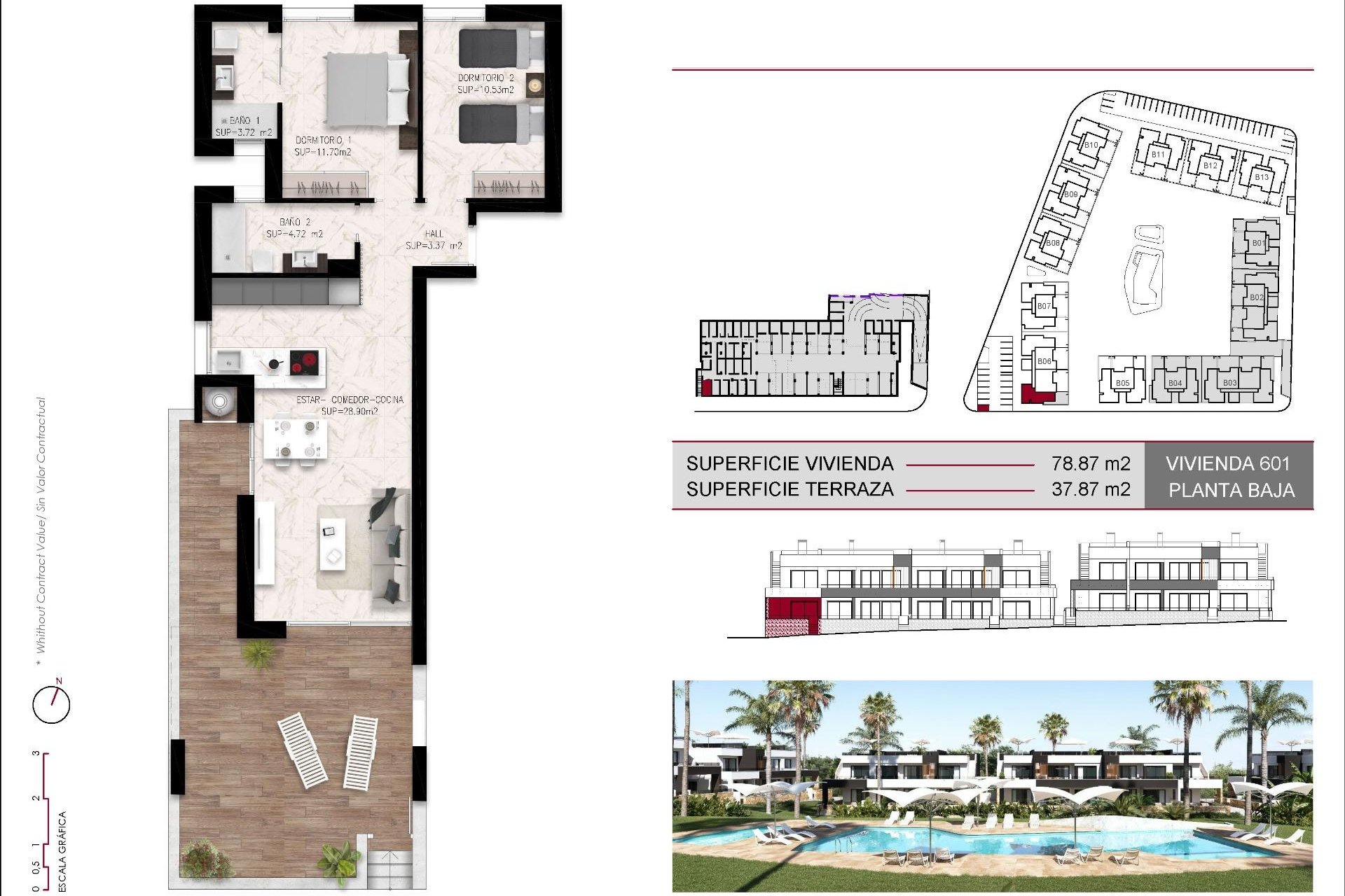 Nieuwbouw  - Bungalow - Ciudad Quesada - Lo Marabú