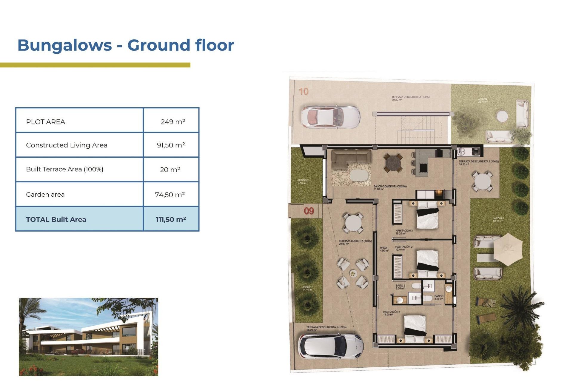 Nieuwbouw  - Bungalow - Orihuela Costa - La Ciñuelica