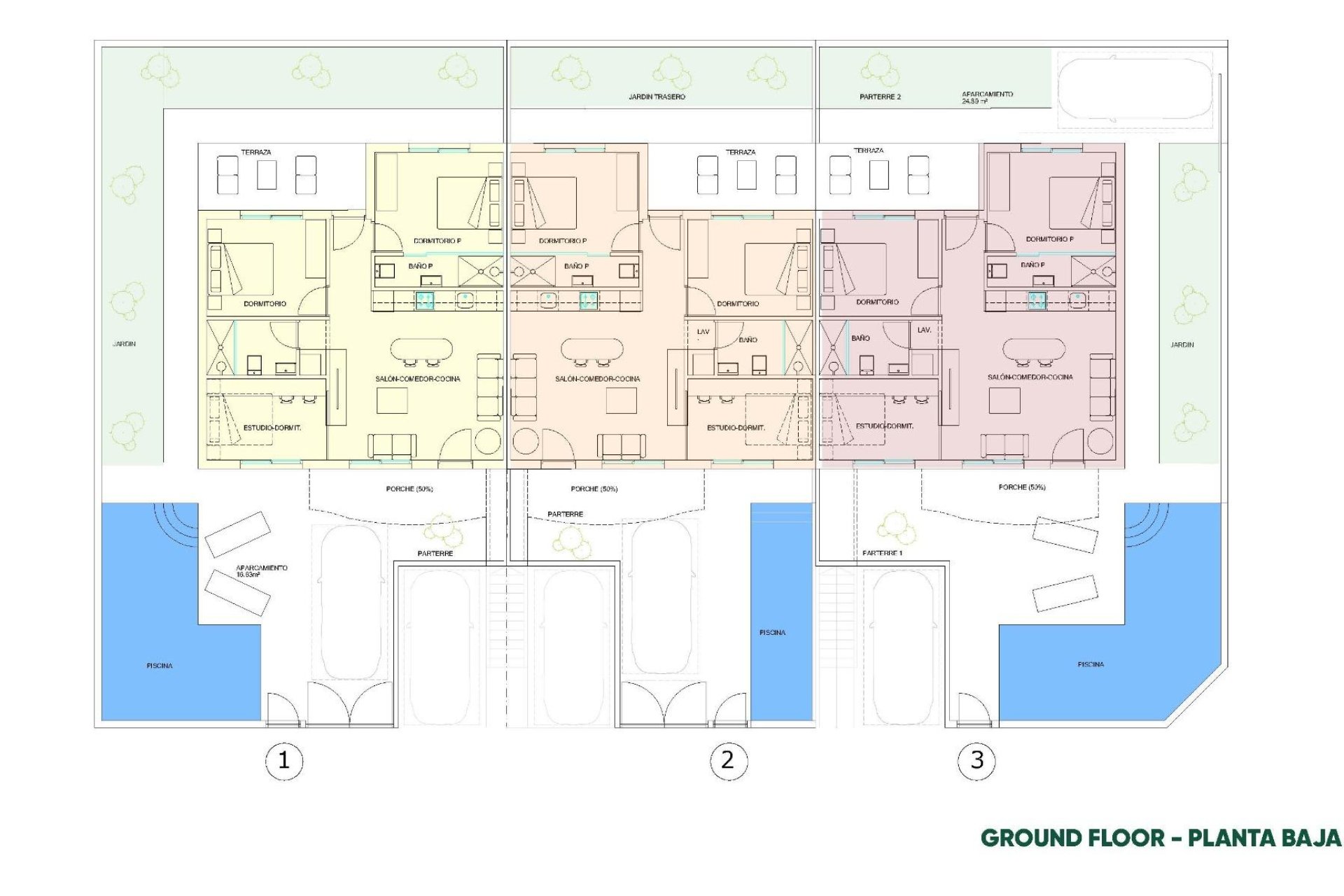 Nieuwbouw  - Bungalow - Pilar de la Horadada - parques de Andromeda