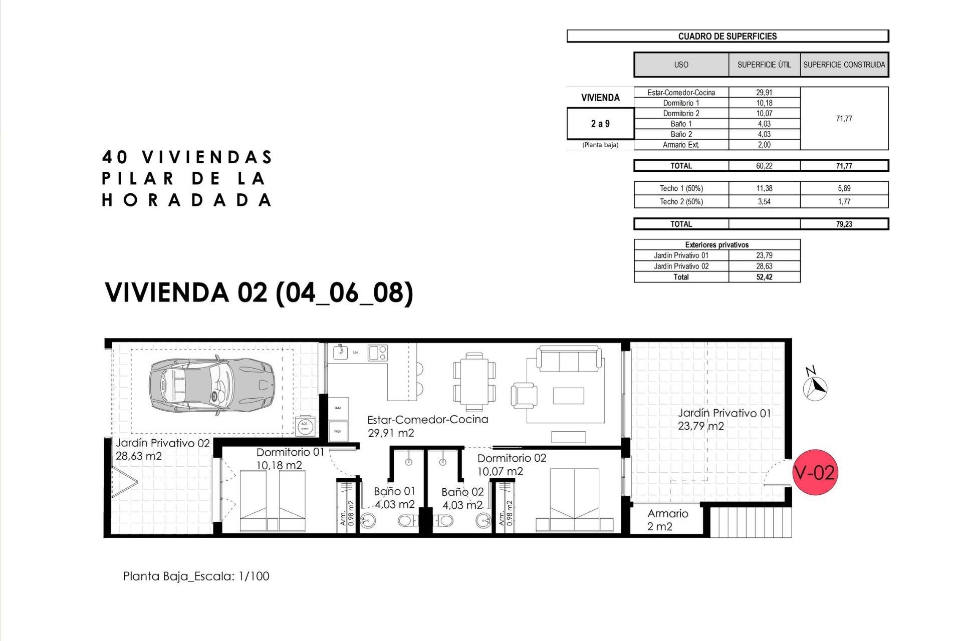 Nieuwbouw  - Bungalow - Pilar de la Horadada - pueblo