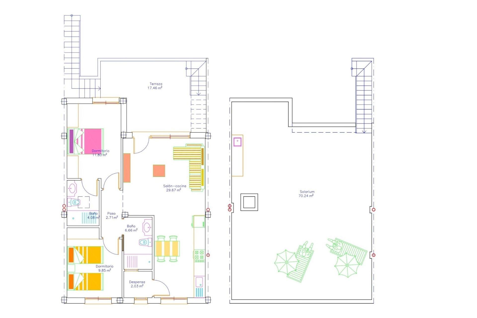 Nieuwbouw  - Bungalow - San Javier - pueblo