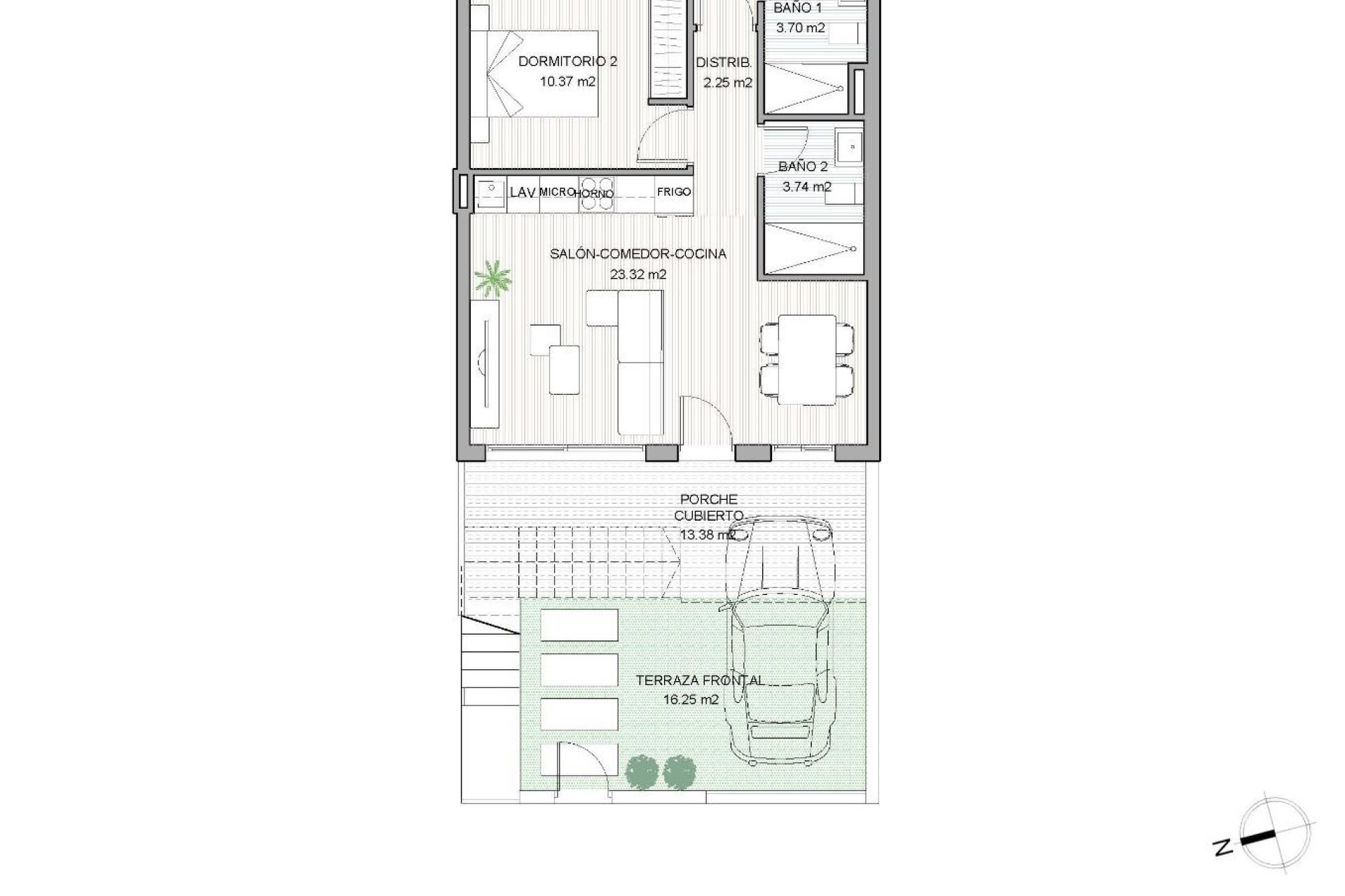 Nieuwbouw  - Bungalow - San Pedro del Pinatar - El Salero