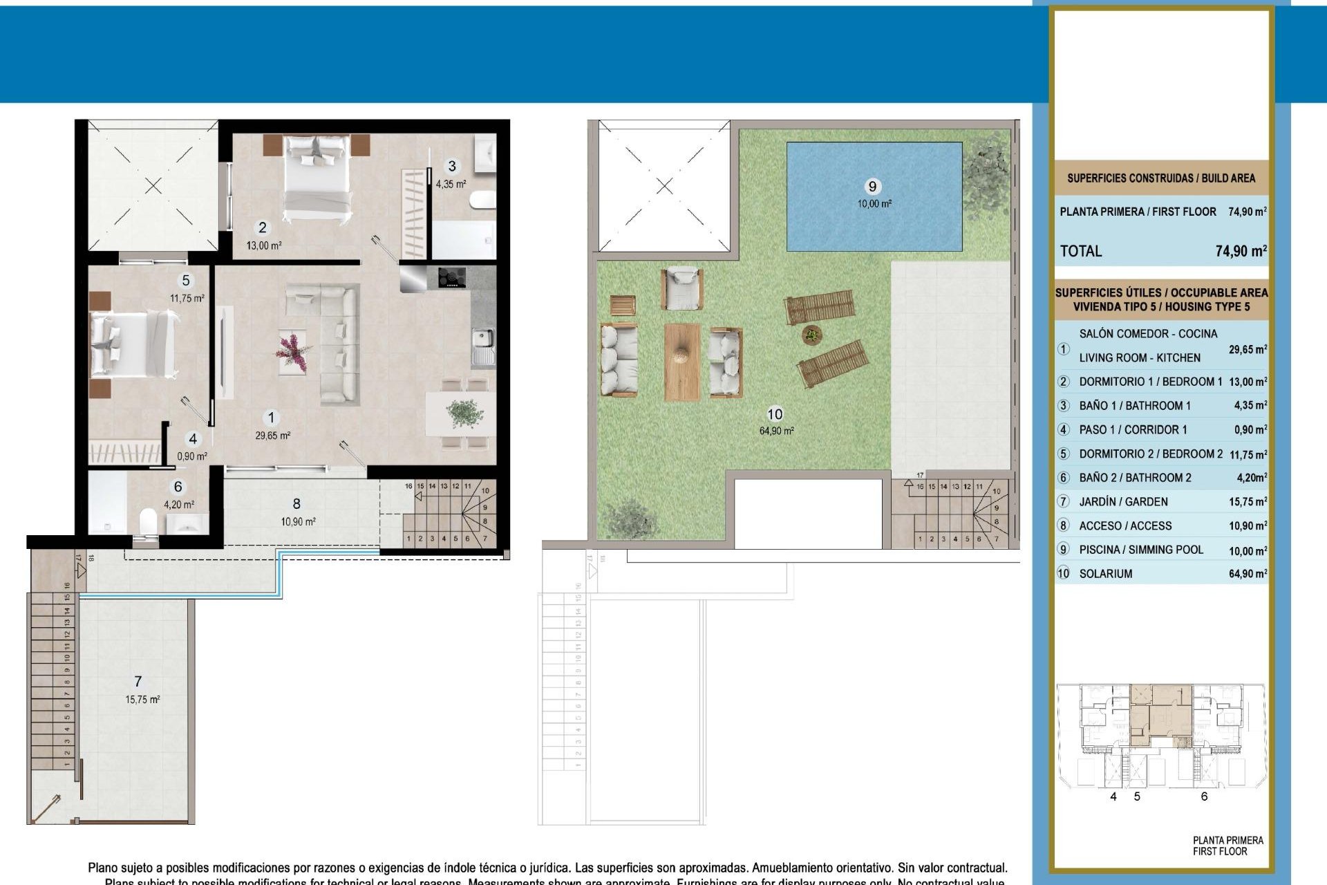 Nieuwbouw  - Bungalow - San Pedro del Pinatar - Lo Pagan