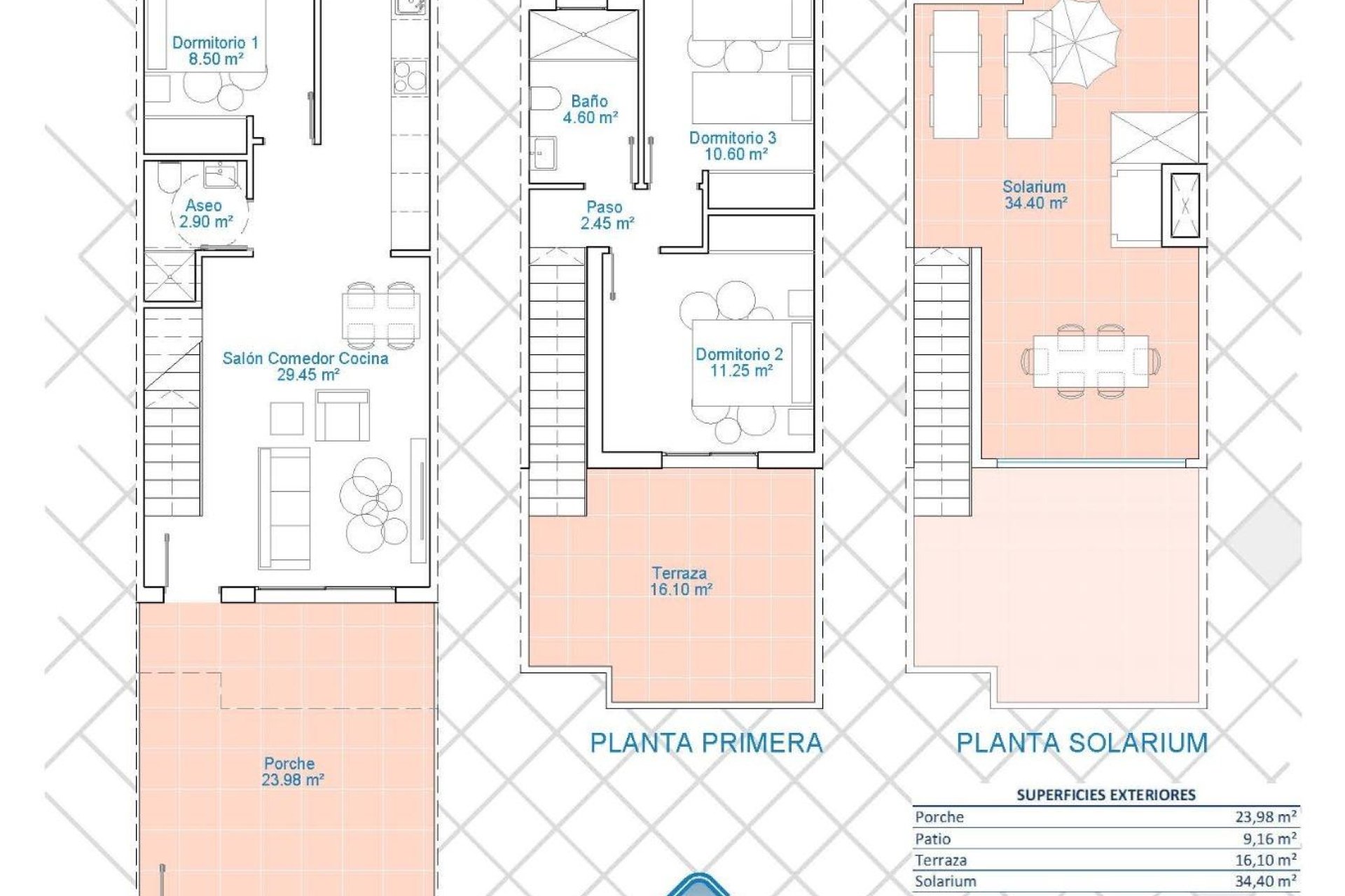 Nieuwbouw  - Herenhuis - Pilar de la Horadada - Lo Monte