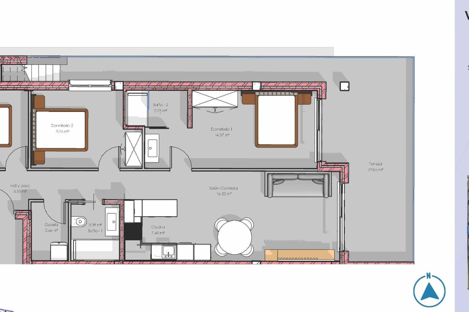 Nieuwbouw  - Penthouse - Guardamar del Segura - El Raso