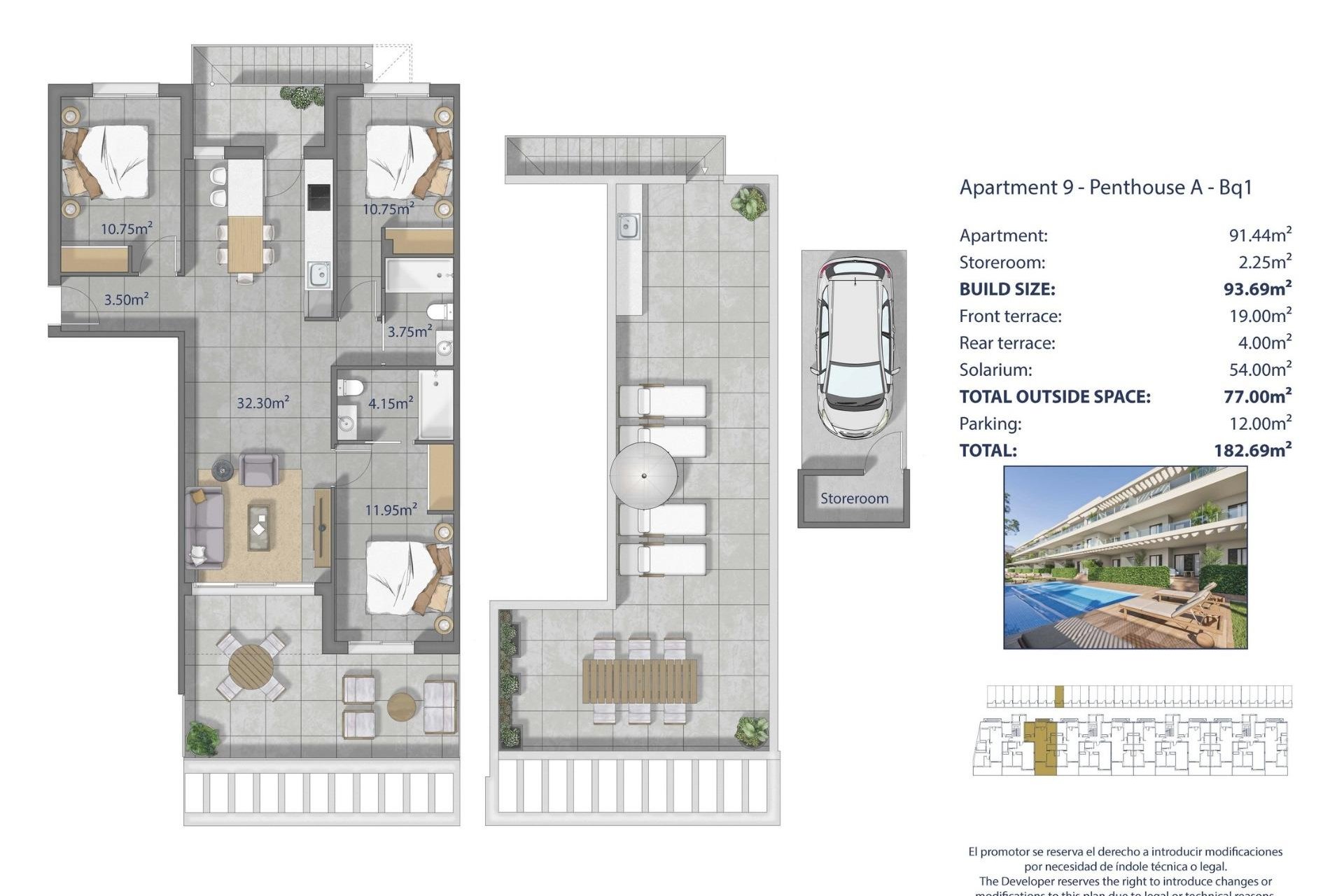 Nieuwbouw  - Penthouse - Los Alcazares - Los Narejos