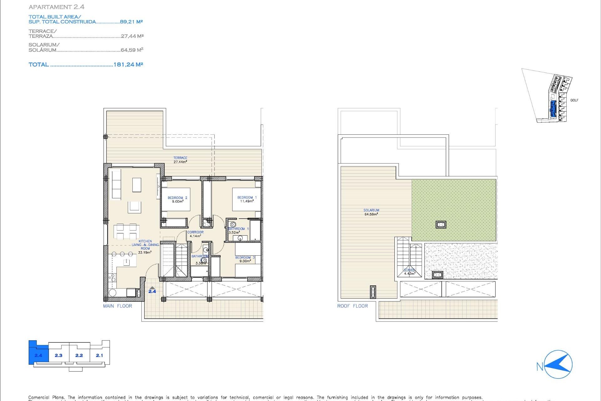 Nieuwbouw  - Penthouse - Los Alcazares - Serena Golf