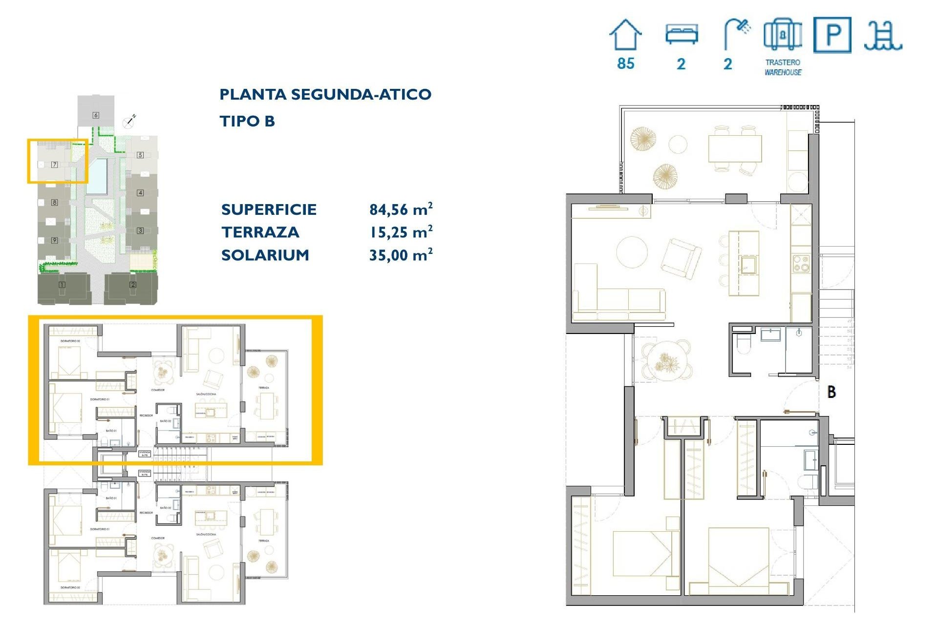 Nieuwbouw  - Penthouse - San Pedro del Pinatar - Pueblo