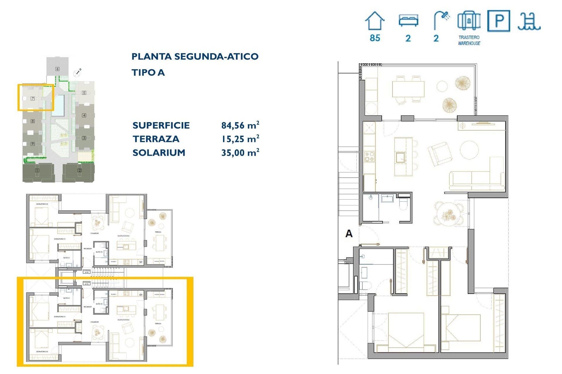 Nieuwbouw  - Penthouse - San Pedro del Pinatar - Pueblo