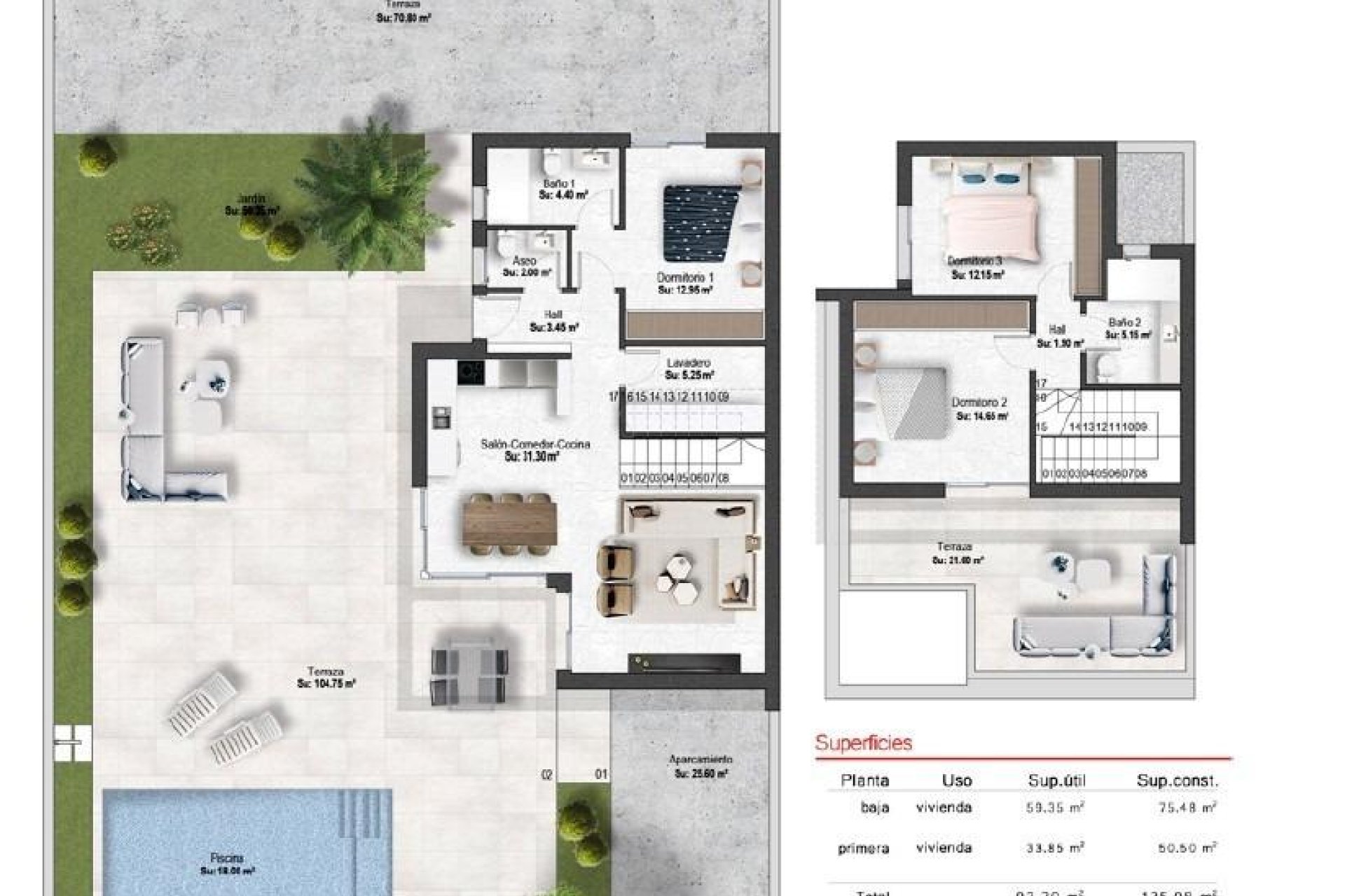 Nieuwbouw  - Villa - Banos y Mendigo - Altaona Golf