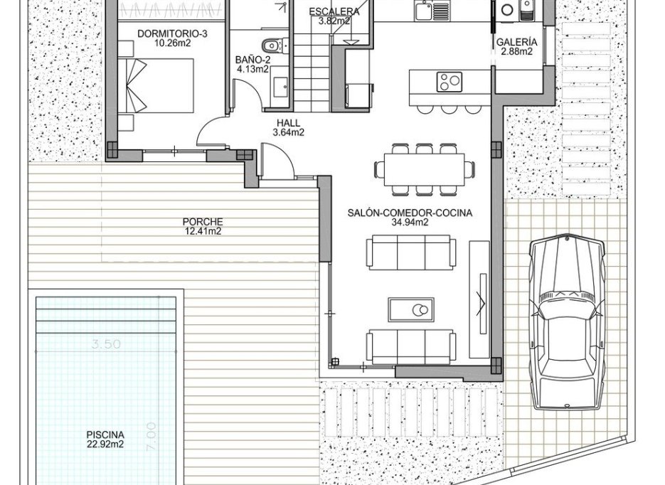 Nieuwbouw  - Villa - Benijofar - Polideportivo