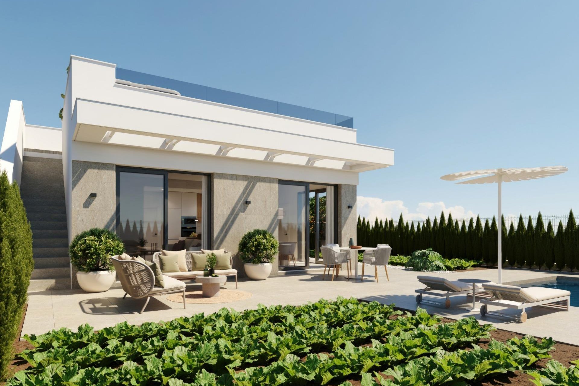 Nieuwbouw  - Villa - Fuente Álamo - Hacienda Del Álamo Golf