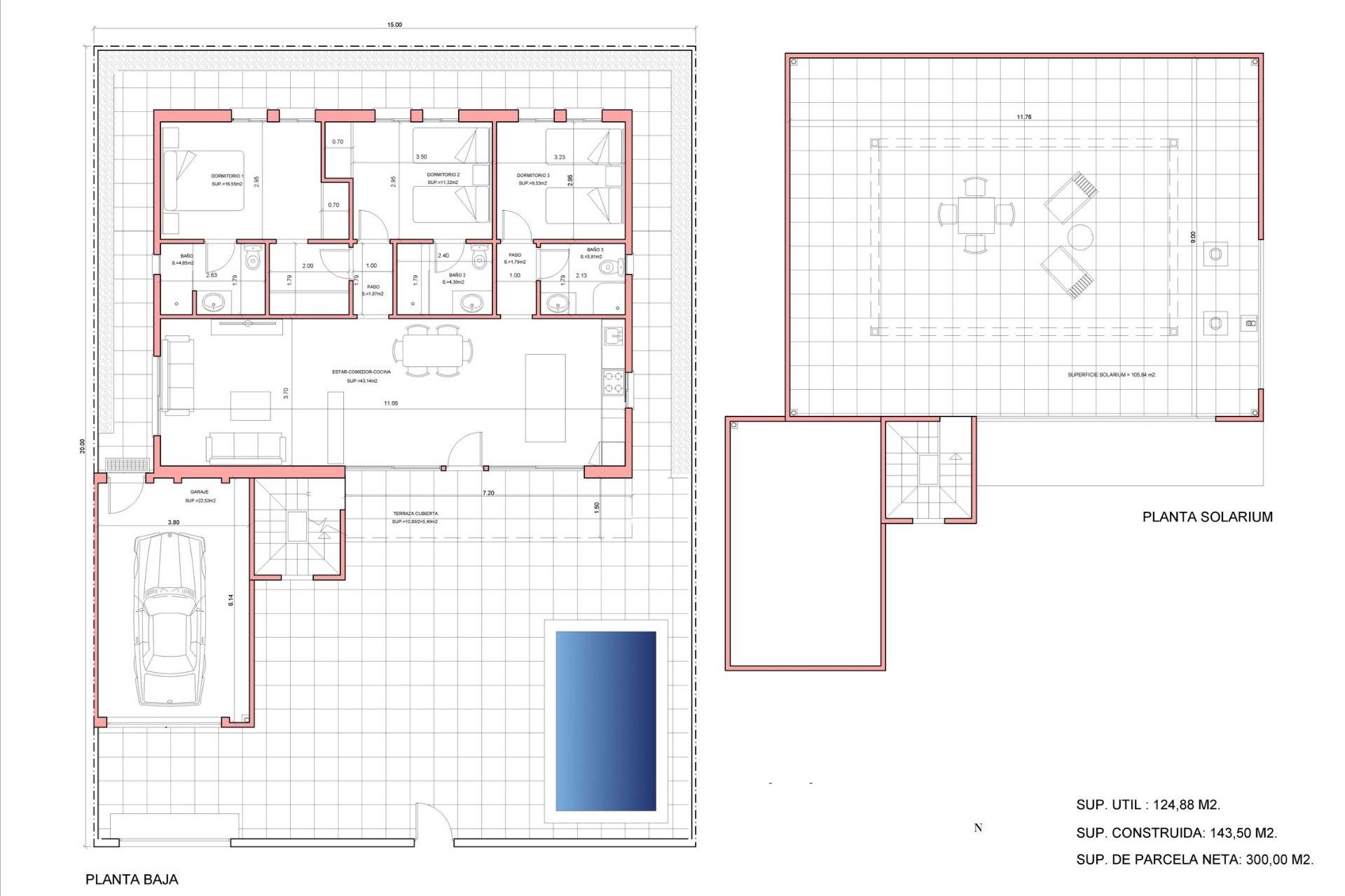 Nieuwbouw  - Villa - Fuente Álamo - La Pinilla