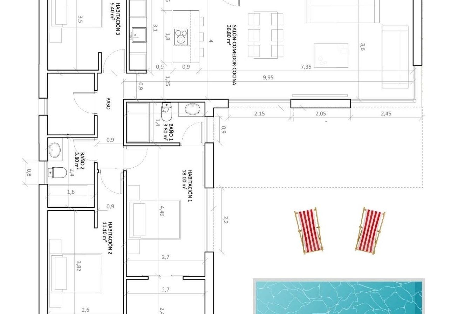 Nieuwbouw  - Villa - Hondón de las Nieves - Urbaniz La Montañosa