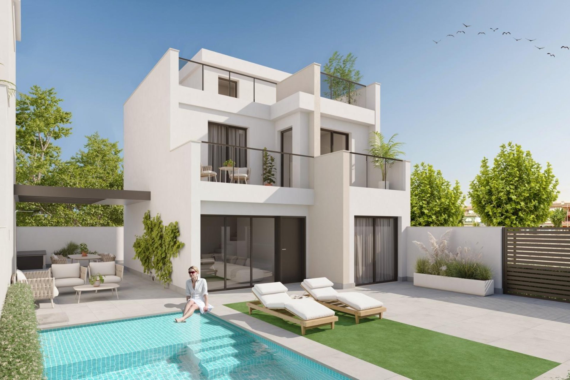 Nieuwbouw  - Villa - Los Alcazares - Playa la Atascadera