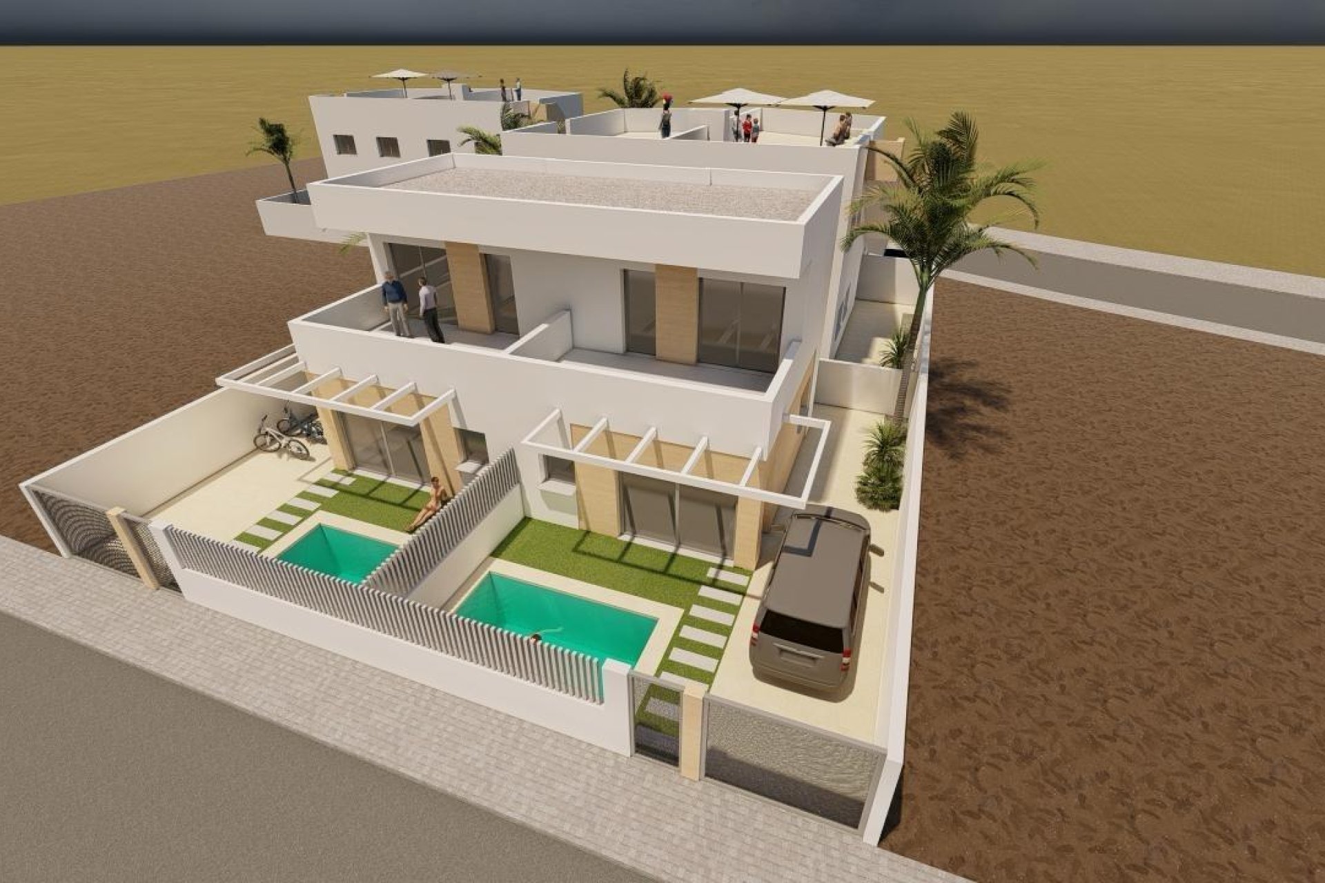 Nieuwbouw  - Villa - Puerto de Mazarron - Mar De Plata