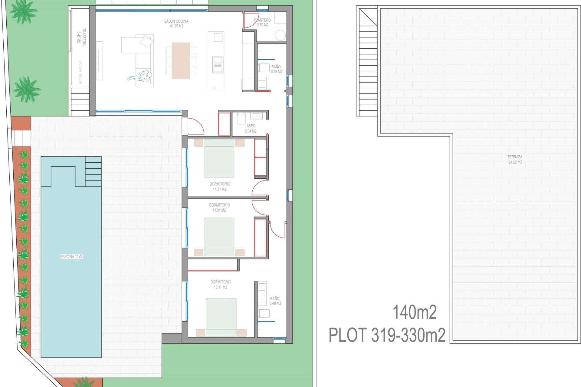 Nieuwbouw  - Villa - San Javier - Parque del doce
