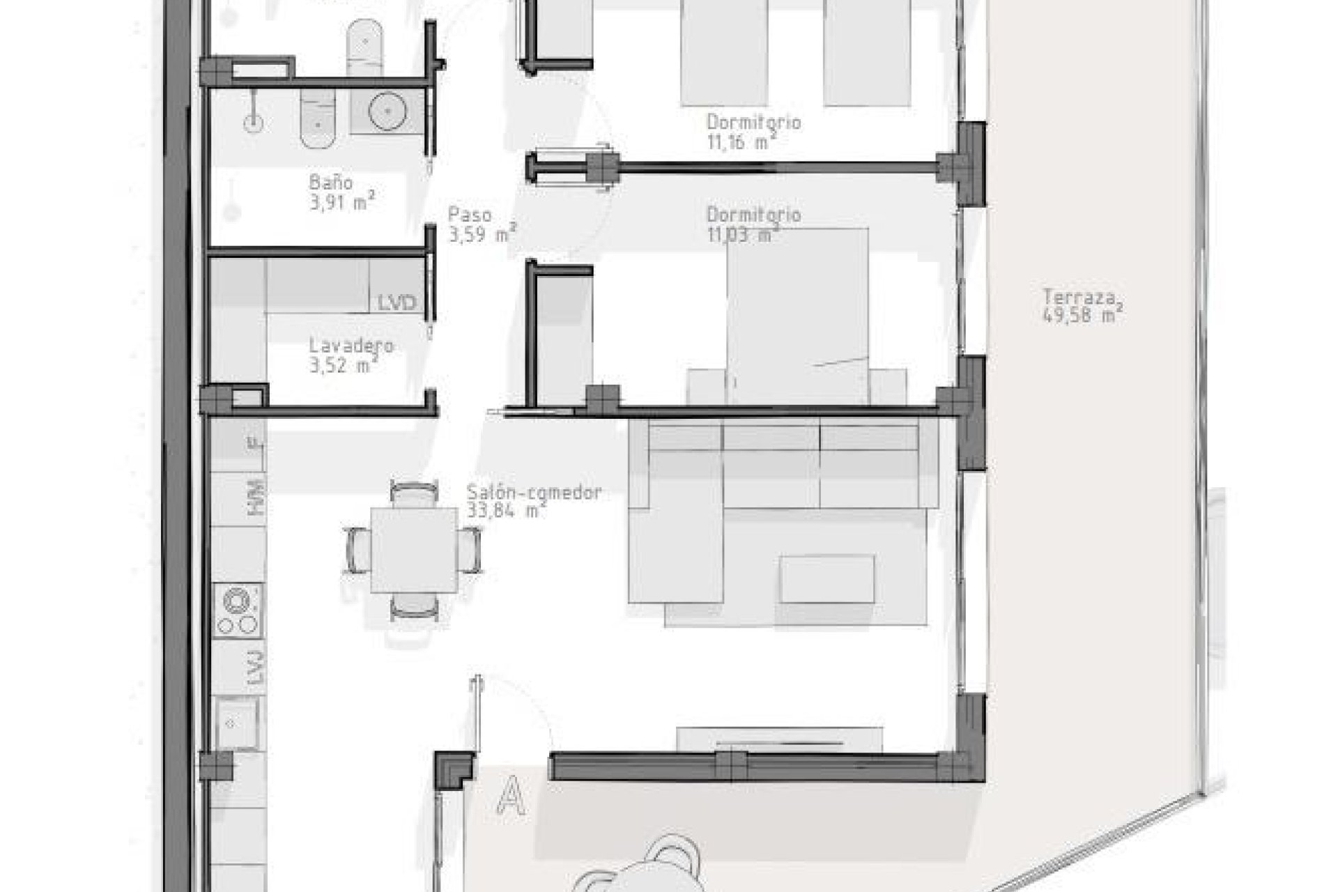Nouvelle  - Apartment - Aguilas - Playa del Hornillo