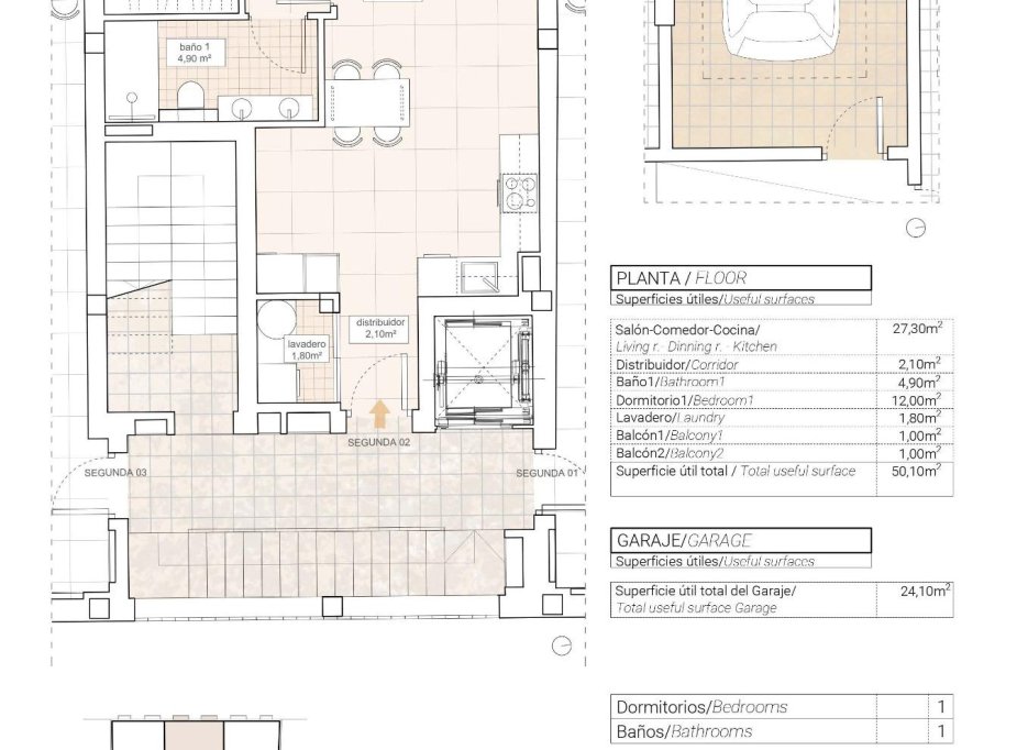 Nouvelle  - Apartment - Hondón de las Nieves - Pueblo