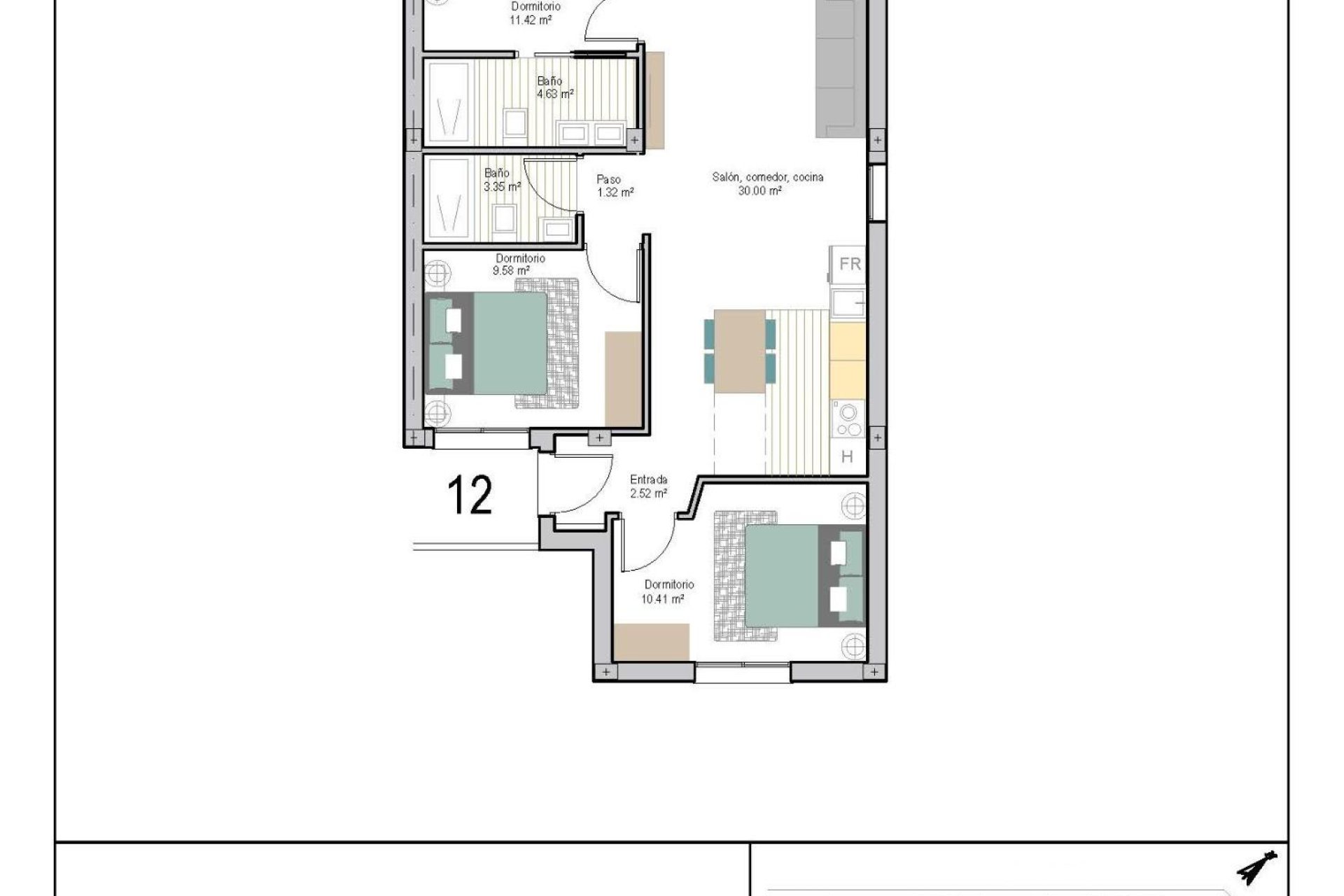 Nouvelle  - Apartment - Torre Pacheco - San Cayetano