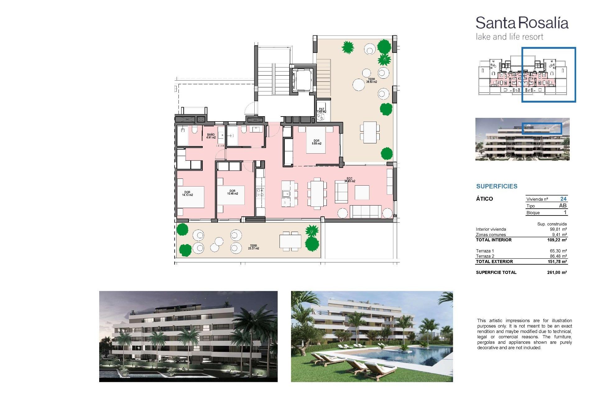 Nouvelle  - Attique - Torre Pacheco - Santa Rosalia Lake And Life Resort