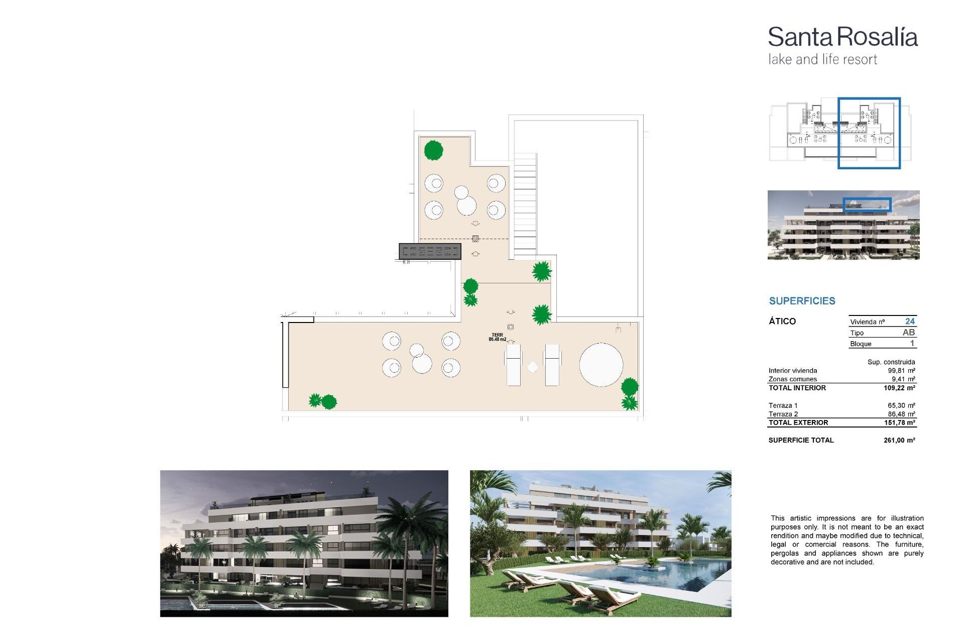 Nouvelle  - Attique - Torre Pacheco - Santa Rosalia Lake And Life Resort