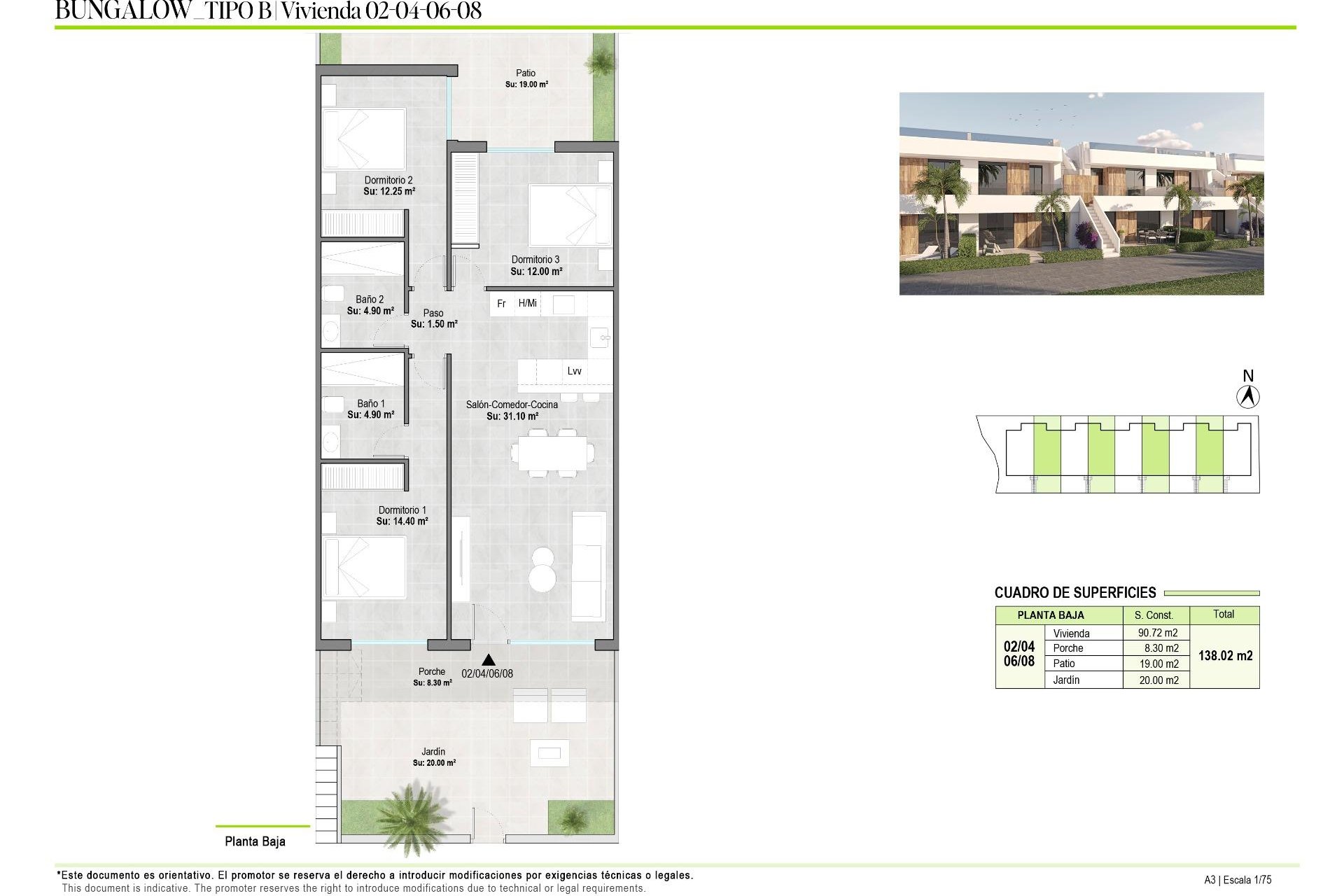 Nouvelle  - Bungalow - Alhama De Murcia - Condado De Alhama