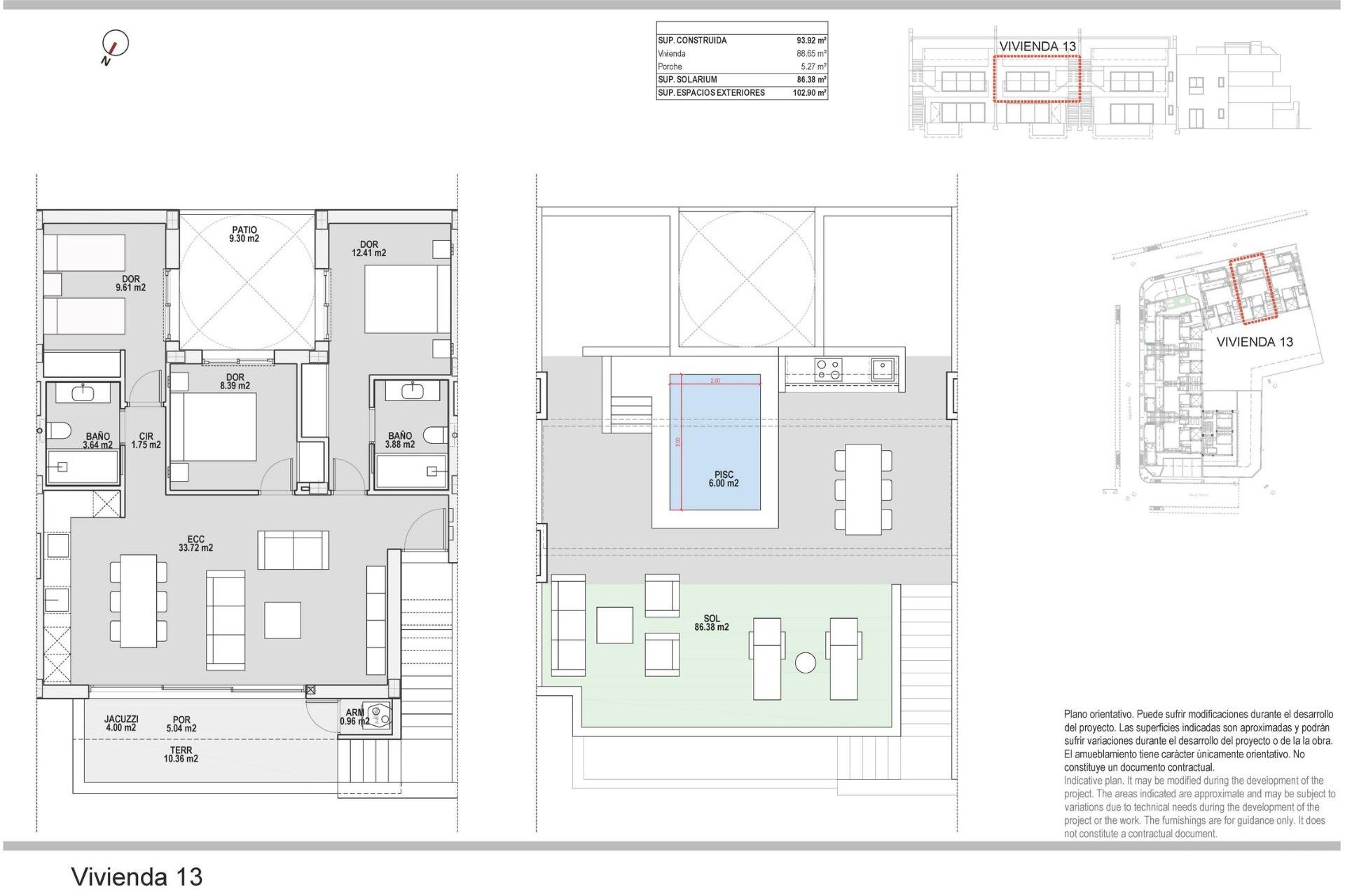 Nouvelle  - Bungalow - Pilar de la Horadada - pueblo