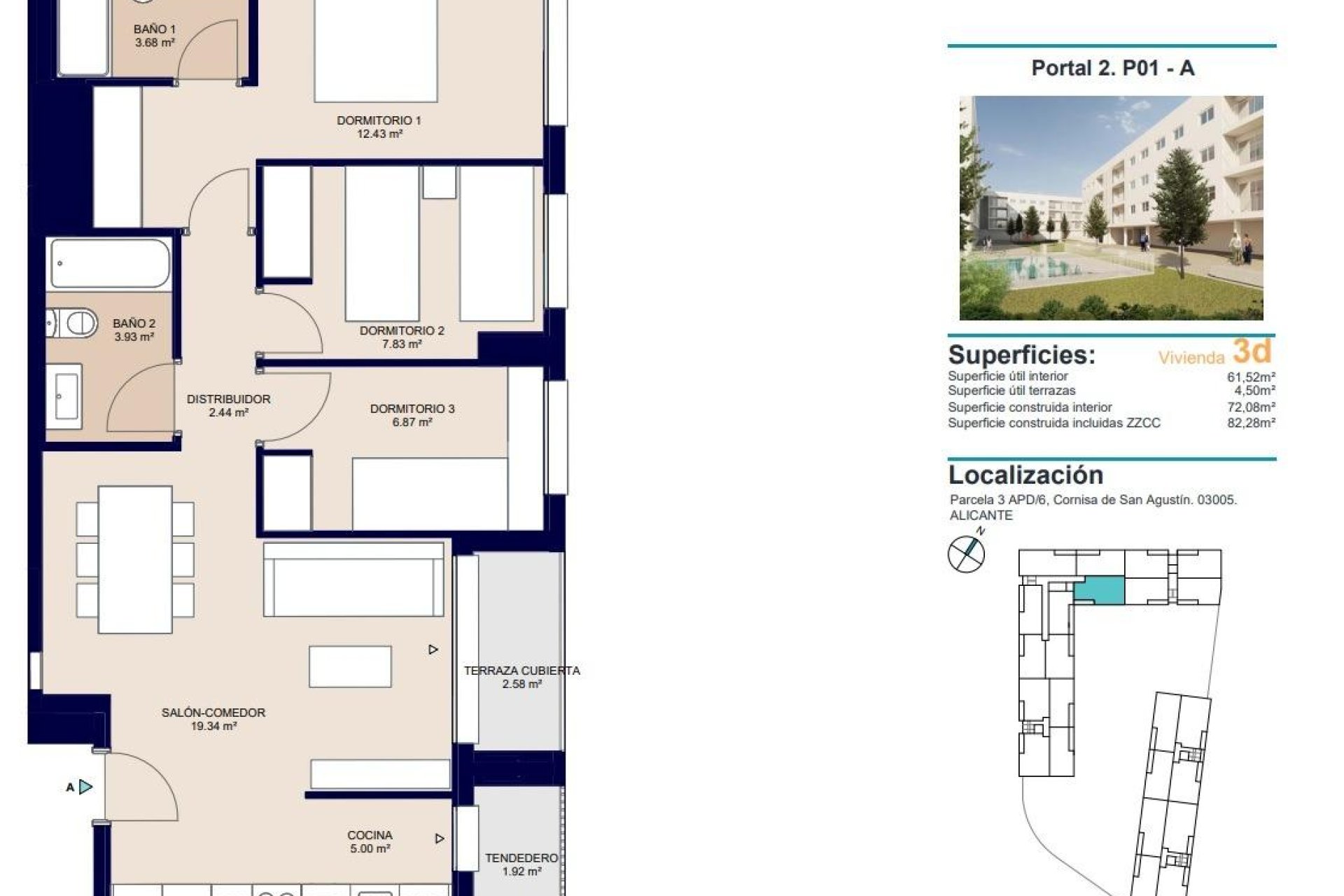 Nybygg - Apartment - Alicante - San Agustín