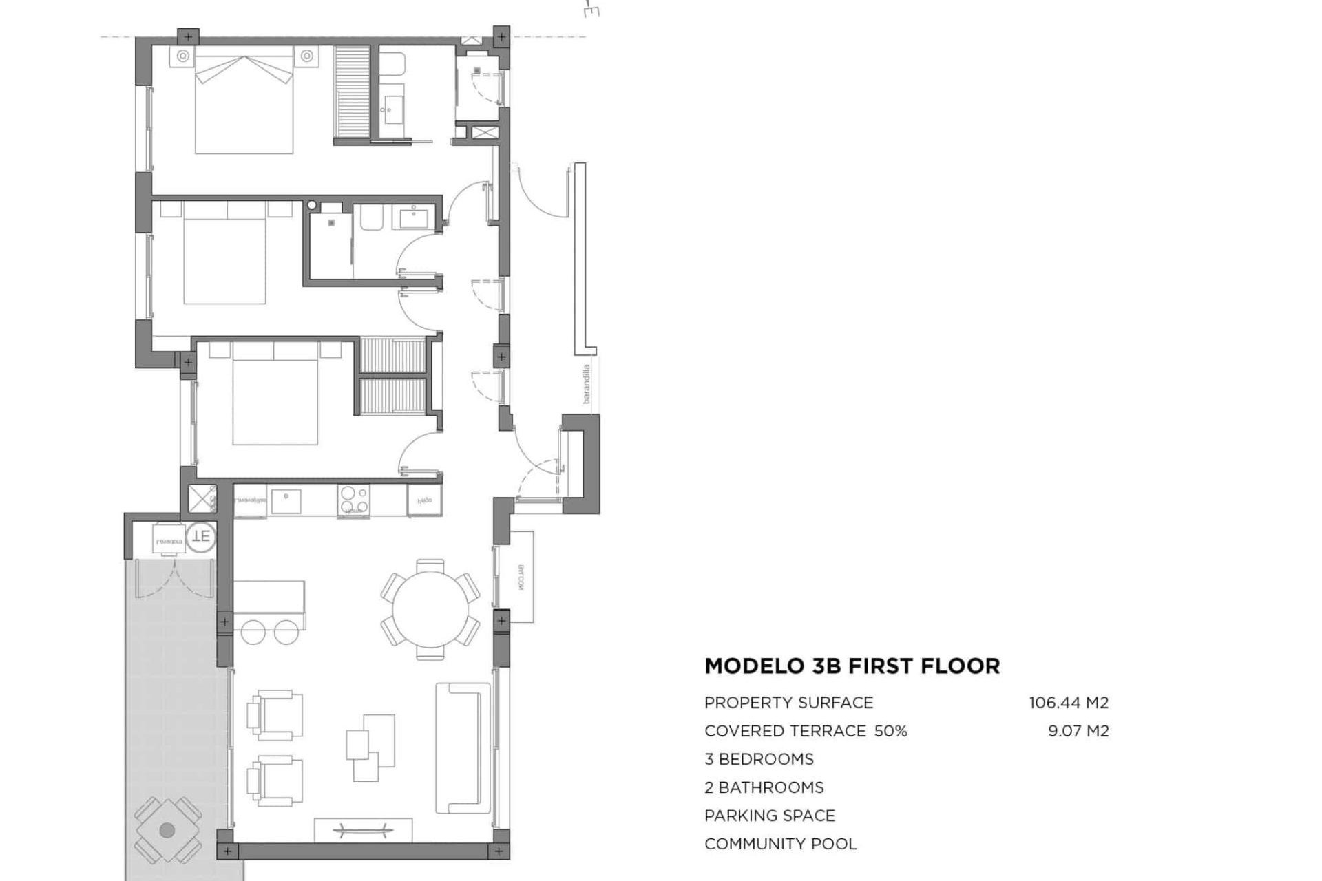Nybygg - Apartment - Los Alcazares - Parque Diana