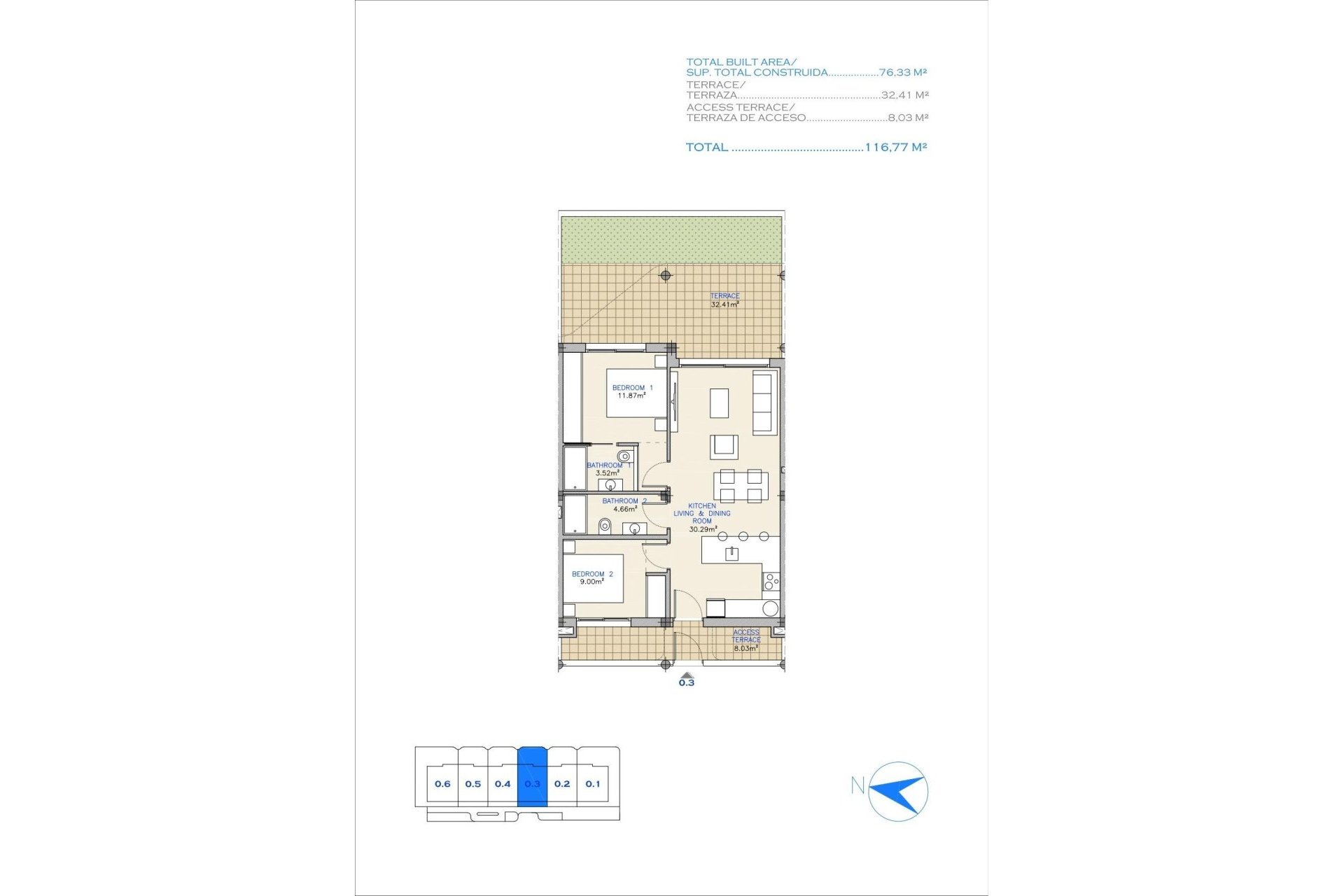 Nybygg - Apartment - Los Alcazares - Serena Golf