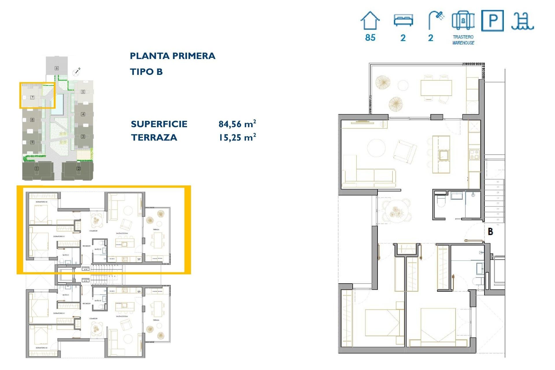 Nybygg - Apartment - San Pedro del Pinatar - Pueblo