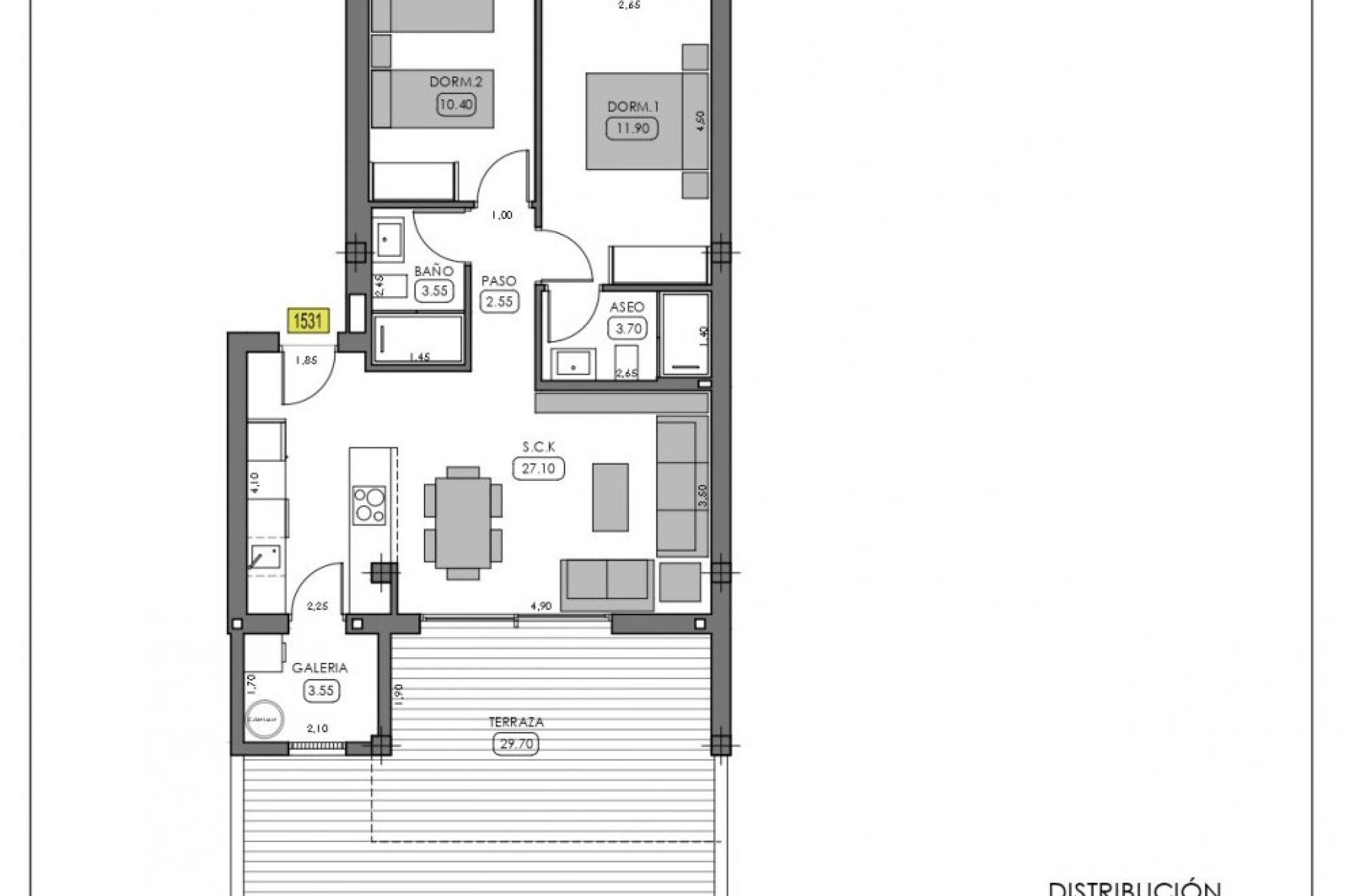 Nybygg - Bungalow - Algorfa - La Finca Golf