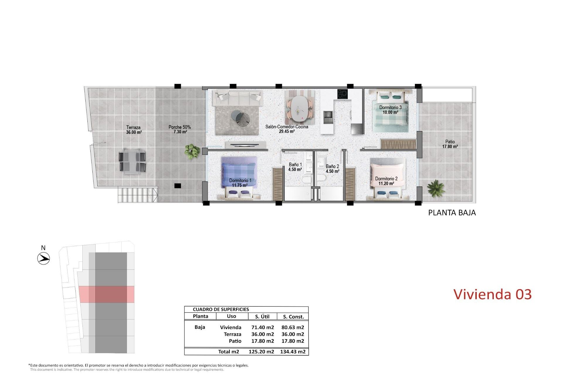 Nybygg - Bungalow - Pilar de la Horadada - pueblo